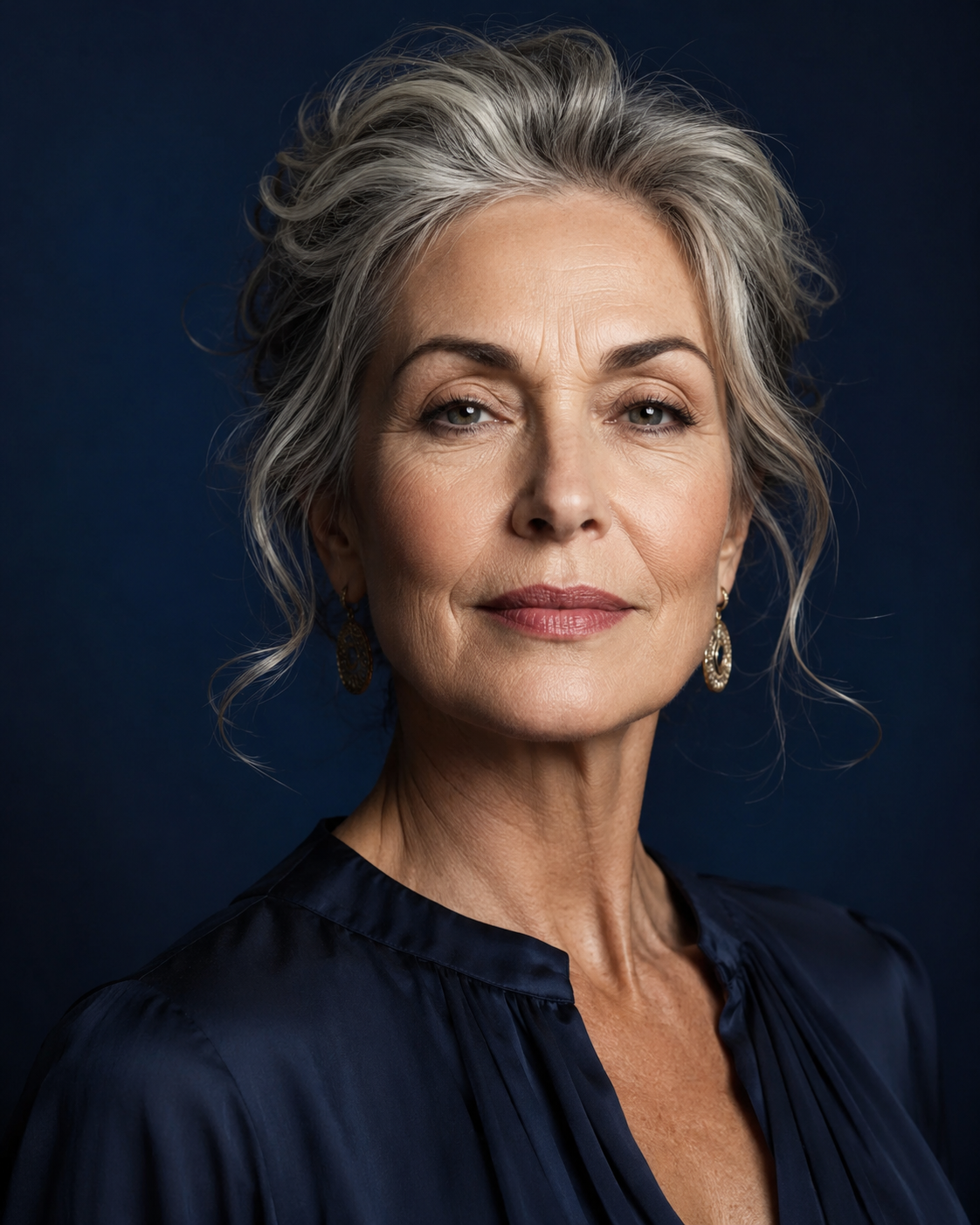 Mulher serena em recuperação